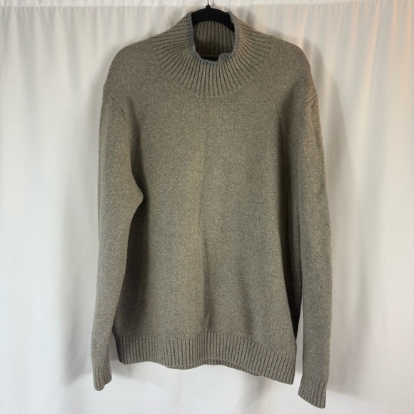 Banana Republic Men Gray Turtleneck Sweater Size: L - Picture 1 of 12